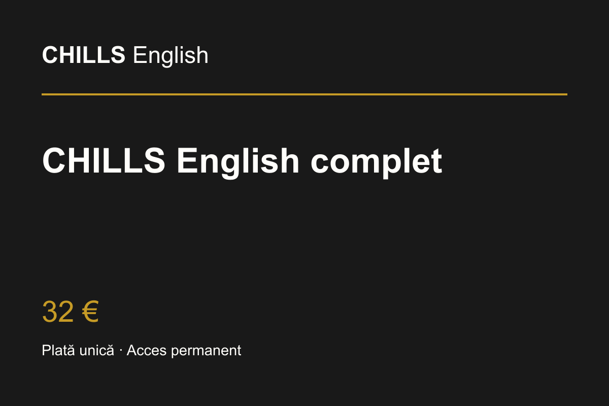CHILLS English complet · 32 €