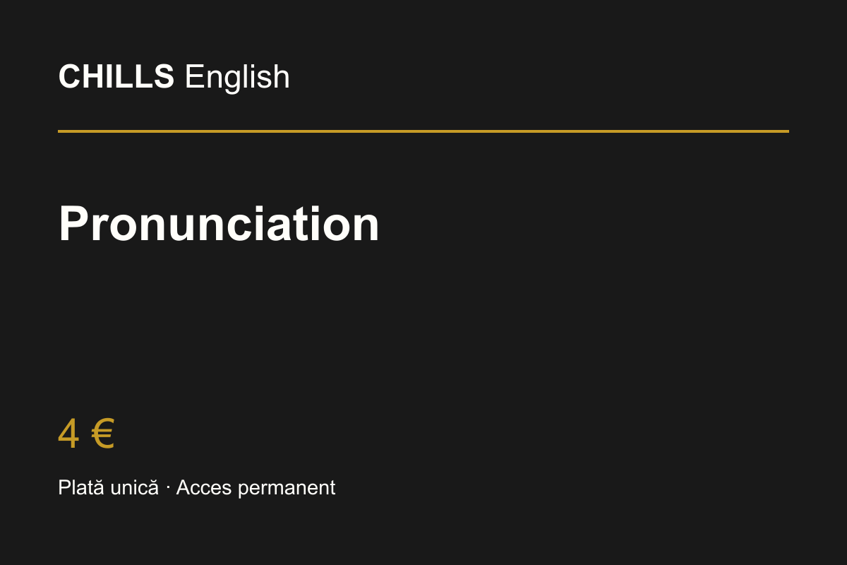 Pronunciation · 4 €